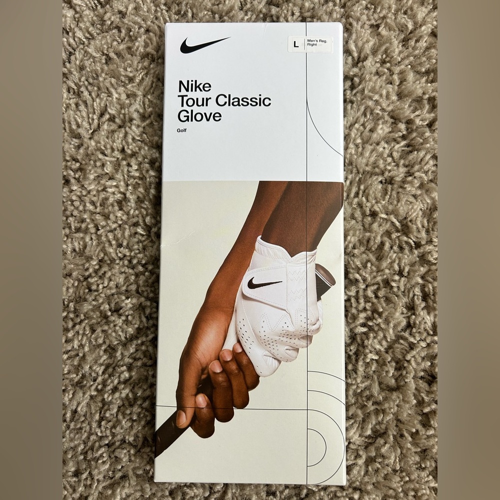 NWT - Nike Tour Classic IV White Golf Glove - Right Hand - Large